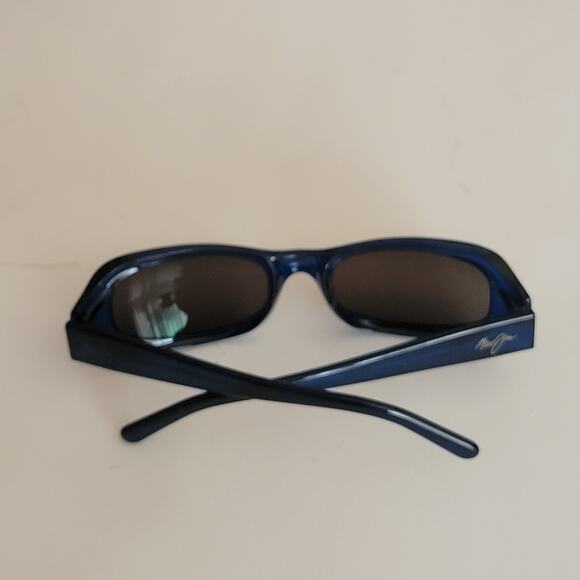 Maui Jim MJ190-03 Nani Translucent Blue Frame Polarized Grey Lens Sunglasses - Picture 6 of 9